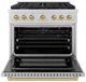 ZLINE Autograph Edition 36" Stainless Steel Pro Style Gas Range with 6 Burner Cooktop-1