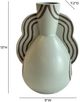 TOV Furniture Earthenware Sage Green Ceramic Line Art Wavy Vase-1
