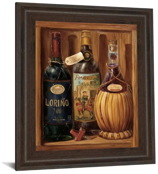 Classy Art Vintage Wine II Framed Print Wall Art-1