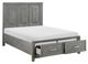 Homelegance® Garretson Gray Full Platform Bed-3