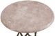 Bassett Mirror Leila Beige Accent Table with Antique Brass Base-1