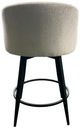 Intercon Champagne Metal Base Barstool with Barrel Seat-3