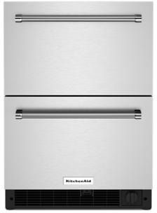 KitchenAid® 4.29 Cu. Ft. Stainless Steel Undercounter Double Drawer Refrigerator/Freezer