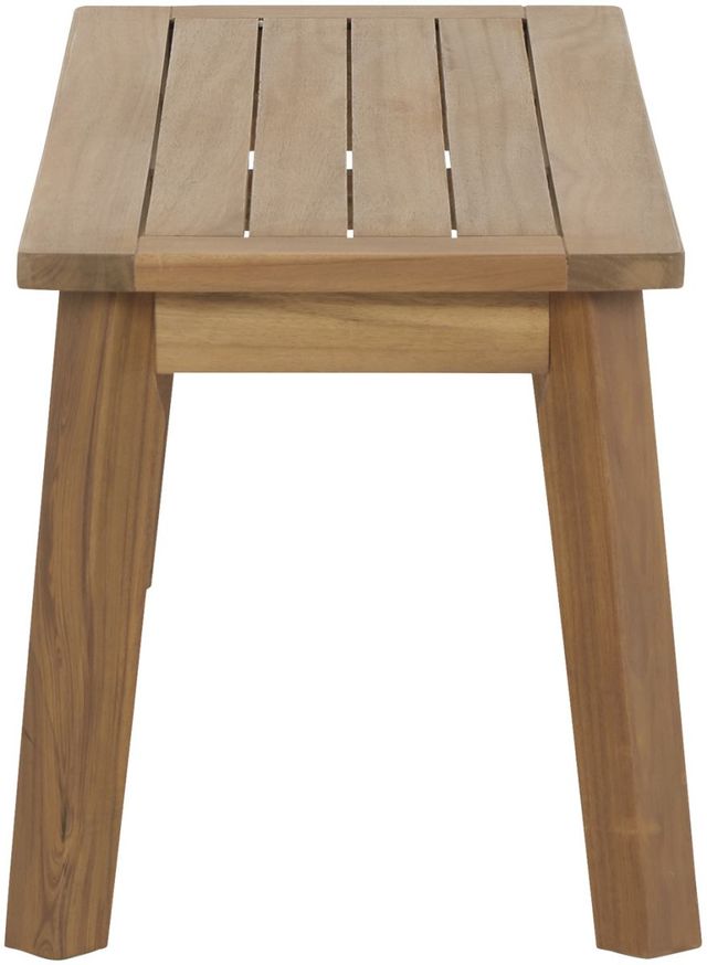 Signature Design by Ashley® Janiyah Light Brown Wooden Outdoor Dining Bench-1