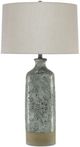Currey & Company Stargazer Almond/Celadon Crackle White Table Lamp-1