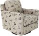 Fusion Furniture Homecoming Biscuit Iron Swivel Glider Chair-0