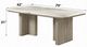 ACME Furniture Charity Natural Dining Table with Gray Oak Base-2