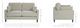 La-Z-Boy® Petra Steel Apartment Size Sofa-5