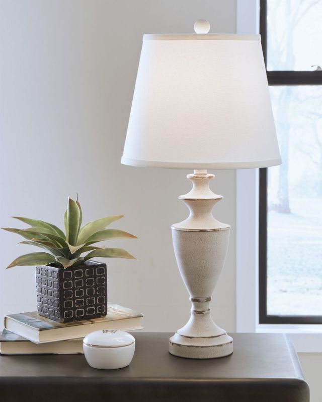 Signature Design by Ashley® Dorcher 2-Piece Antique Gray Table Lamp Set-1