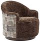 Best® Home Furnishings Customizable Field & Stream Home April Multi-Fabric Swivel Glider Chair with Dark Walnut Base-0