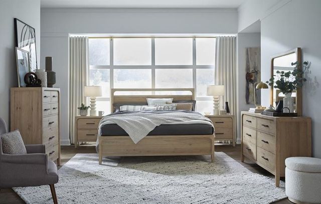 Magnussen Home® Adler Court Florentine Walnut Drawer Dresser with Landscape Mirror-1