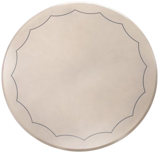 Michael Amini® Fantosini Silver Leaf Round Dining Table-2