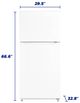 Element® 30 in. 20.5 Cu. Ft. White Top Freezer Refrigerator -3