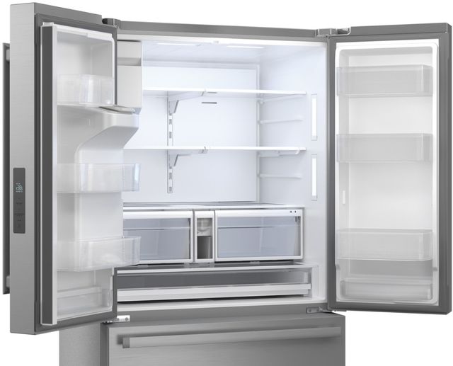 Sharp® 36" Fingerprint-Resistant Stainless Steel French Door Refrigerator with Water Dispenser-3