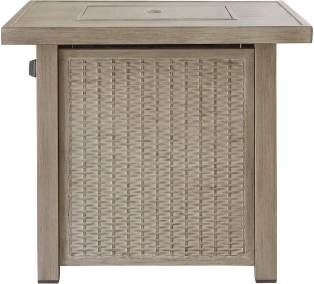 Signature Design by Ashley® Lyle Driftwood Outdoor Fire Pit Table-3