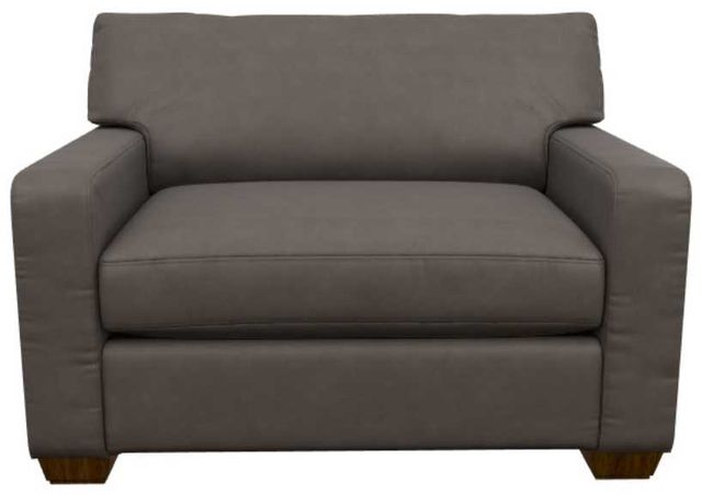 La-Z-Boy® Shiloh Greystone Leather Chair and a Half-1