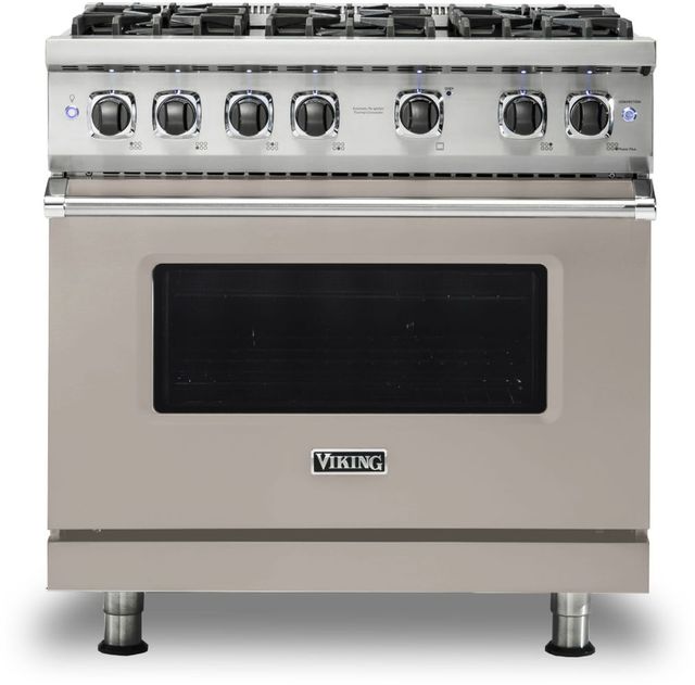 Viking® 5 Series 36" Pacific Grey Pro Style Liquid Propane Range-0