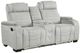 Homelegance® Ronan Light Gray Double Manual Reclining Loveseat with Center Console-0