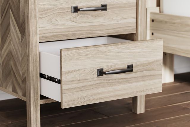 Signature Design by Ashley® Battelle Tan Nightstand-4