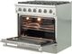 FORNO® Galiano 36" Stainless Steel Pro Style Gas Range-3