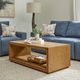 Flexsteel® Waterfall Light Oak Coffee Table with Casters-1
