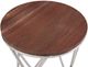 Bassett Mirror Thiago Chrome/Red Marble Accent Table-2