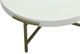Fairfield® East Camden Pearl Top Round Cocktail Table with Antique Brass Base-4