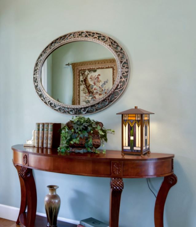 Cal® Lighting & Accessories Tiffany Bronze Accent Lamp-1