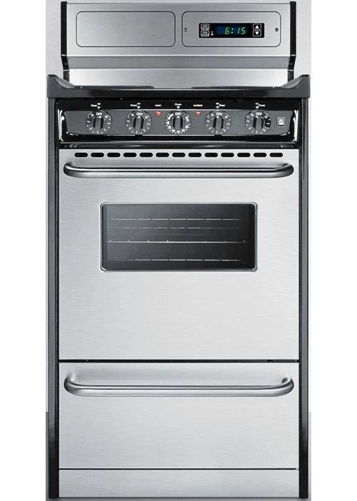 Summit® Professional 20" Stainless Steel Freestanding Electric Range-0