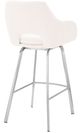 Armen Living Aura White 26" Swivel Counter Stool-2
