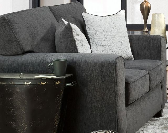 American Wholesale Furniture Thunder Kohl Gray Loveseat-0