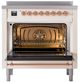 Ilve® Nostalgie II Series 36" Antique White Pro Style Induction Range-1