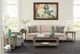 Hammary® Tigbee-Hamilton Glass Top Rectangular Coffee Table with Timberwolf Base-1