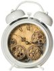 A & B Home White Table Clock-0