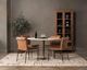 Classic Home Malani Beige Dining Table with Brown Base-1