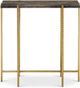 Currey & Company Flying Gold Stone Top Side Table with Gold Metal Frame-1