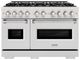 ZLINE Classic Series 48" Satin Stainless Steel Pro Style Gas Range-0