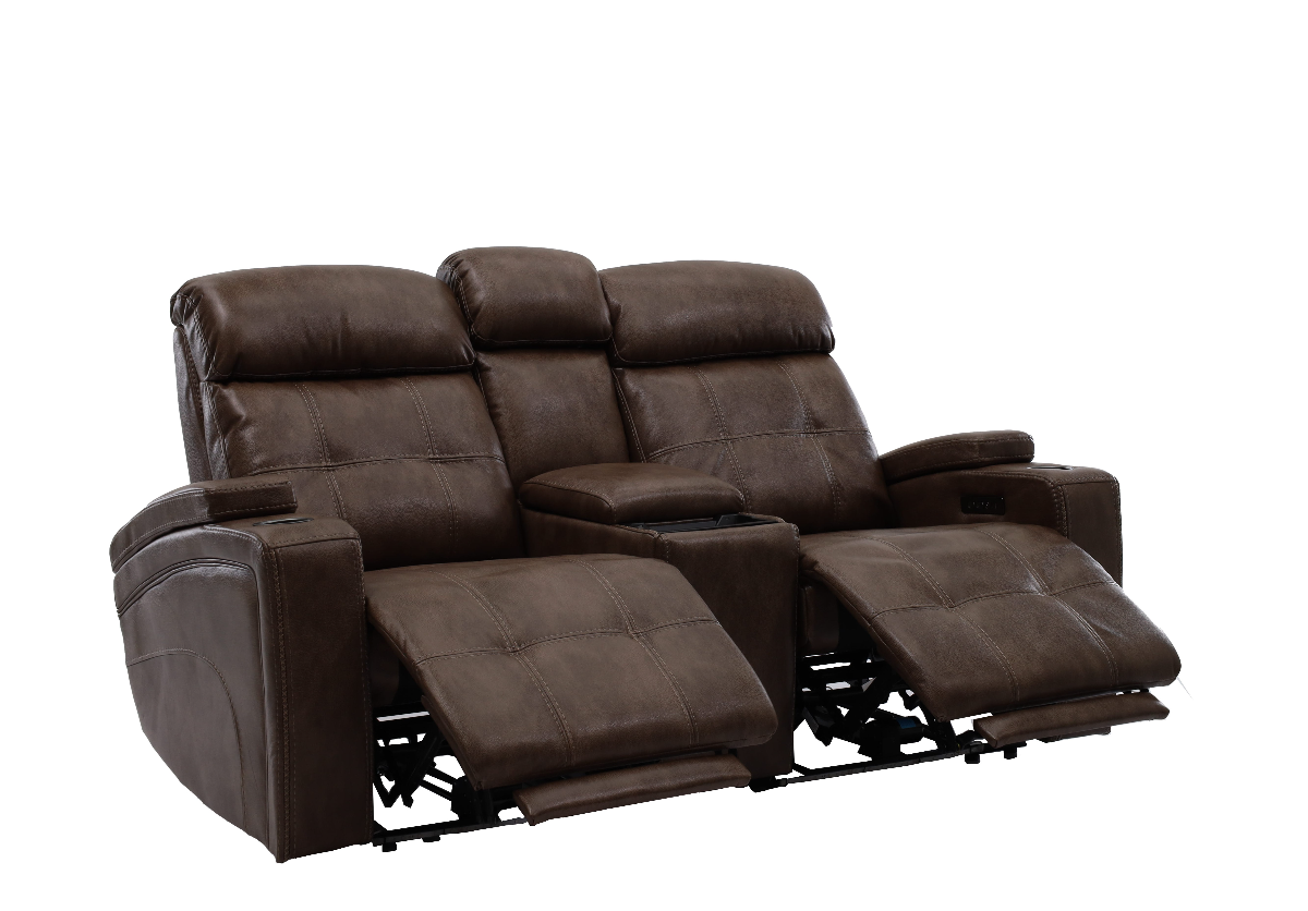 Man Wah 70502 Coco Power Zero Gravity Reclining Console Loveseat