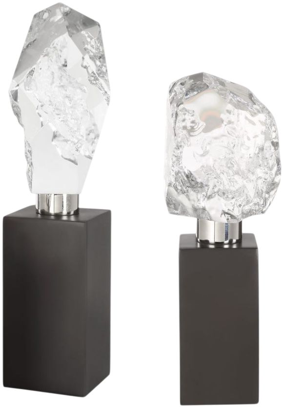 Uttermost® Crystal Peak 2-Piece Black Sculpture Set-3