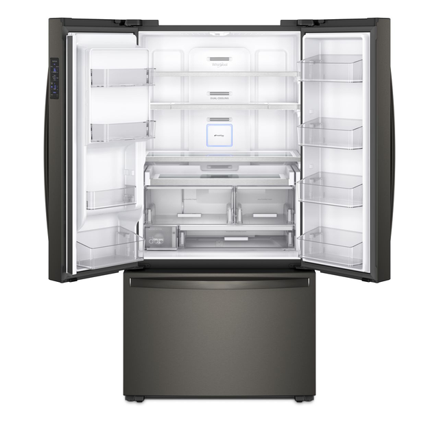 Whirlpool® 23.8 Cu. Ft. Counter Depth French Door Refrigerator-Fingerprint Resistant Black Stainless-2