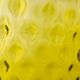 A & B Home Yellow Palmgren Short Dimple Glass Vase-2