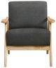 Homelegance® Damala Dark Gray/Natural Accent Chair-2