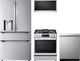 LG 4 Piece PrintProof™ Stainless Steel Gas Kitchen Package-0