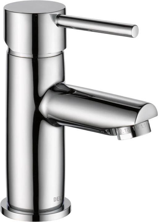Delta Modern Chrome Single Handle Project Pack Faucet- Low Flow with Drain-0