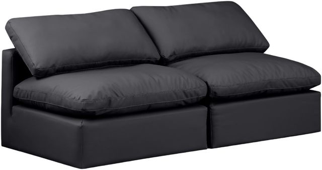 Meridian Furniture Indulge 2-Piece Black Sofa-0