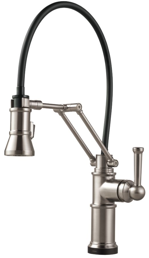 Brizo Artesso® Brilliance® Stainless Single Handle Articulating Kitchen Faucet with SmartTouch® Technology-0