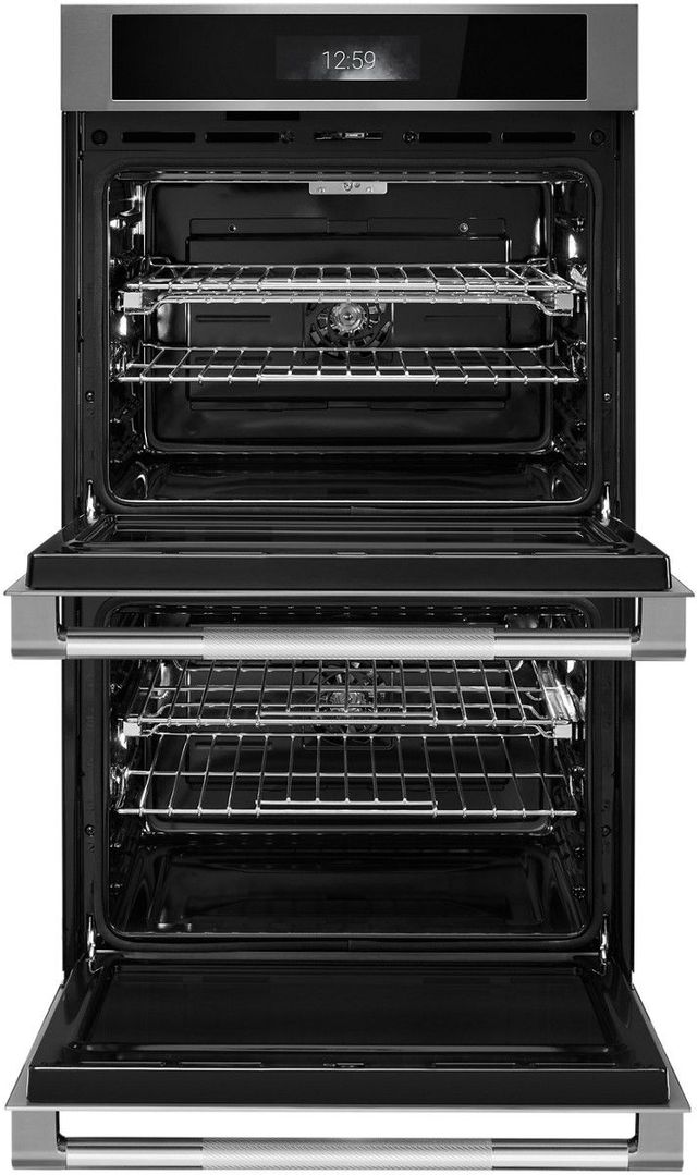 JennAir® RISE™ 30" Stainless Steel Double Electric Wall Oven with MultiMode® True Convection System-1
