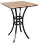 CabanaCoast® Customizable Skye Aluminum/Wooden 32" Outdoor Square Bar Table-0