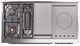 Ilve® Nostalgie II Noblesse 48'' White Pro Style Dual Fuel Range with Chrome Trim-3