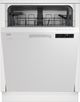 Beko 24" White Front Control Built In Dishwasher-1